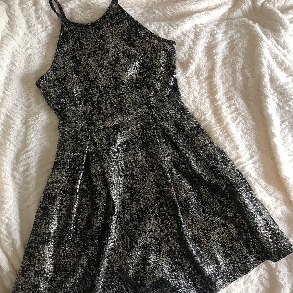 Gold Shimmer Cocktail Dress